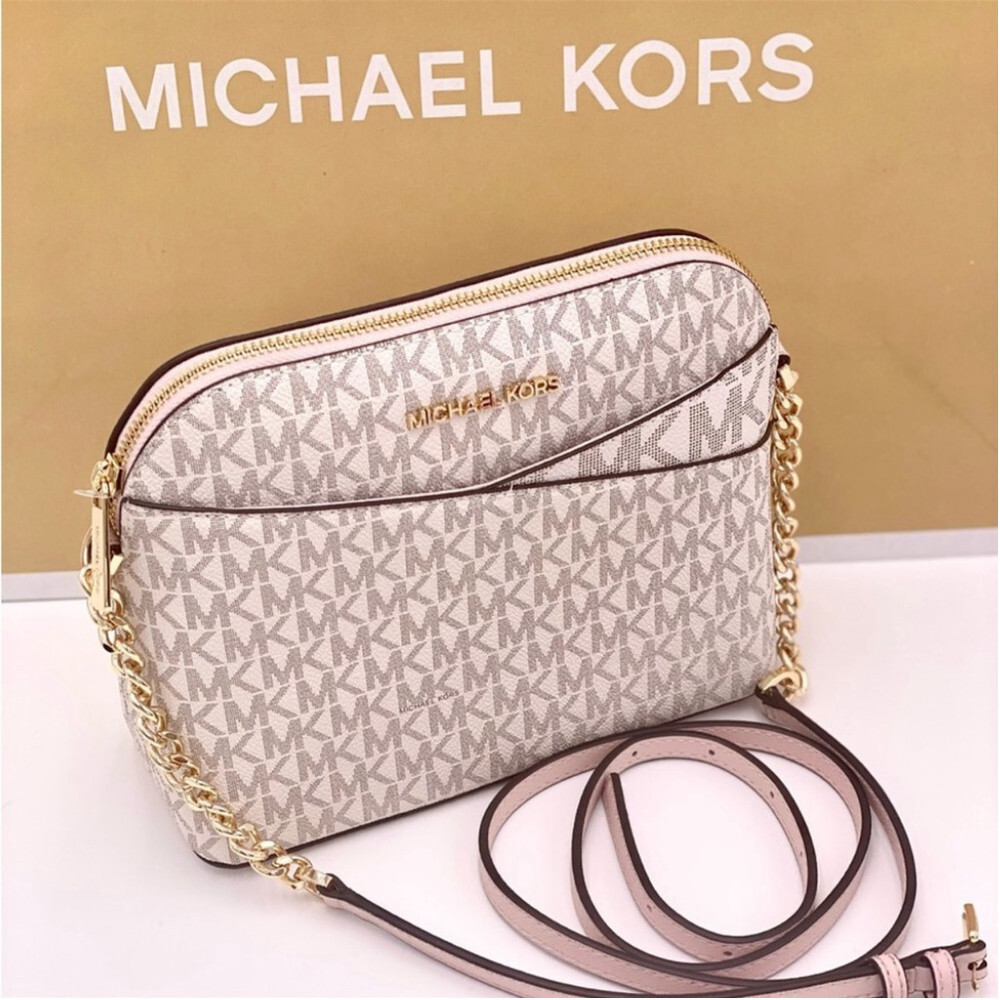 Michael Kors Dome Crossbody Vanilla Pink - Picture 6 of 11